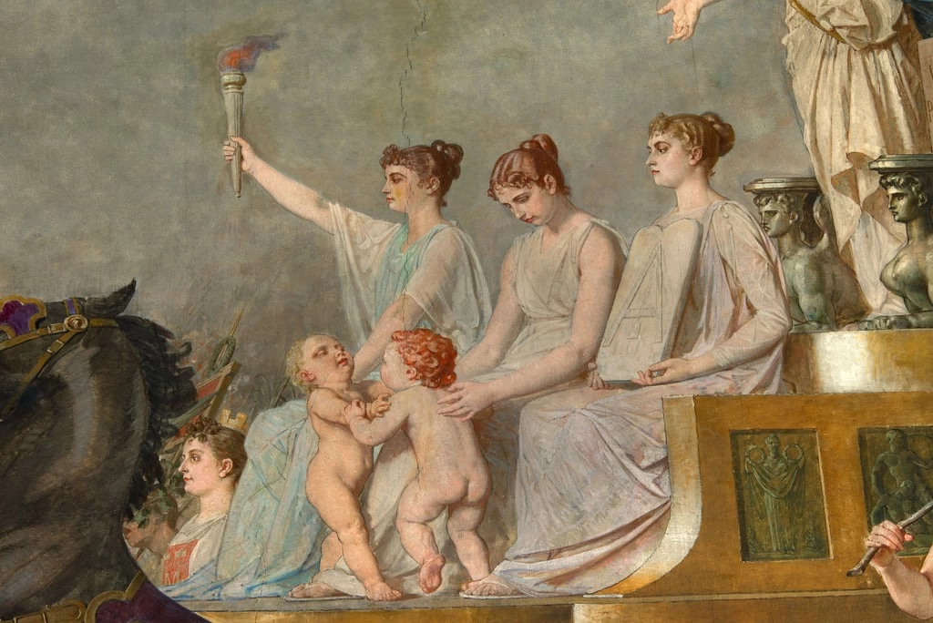 Pierre - Paul, Léon Glaize, Il trionfo della Repubblica, Musée de la Révolution française, Visille, dettaglio 1